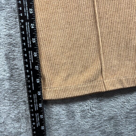 aerie Groove On Corduroy Flare Pants Pull On Elastic Waist Beige Small G217 - Picture 6 of 12